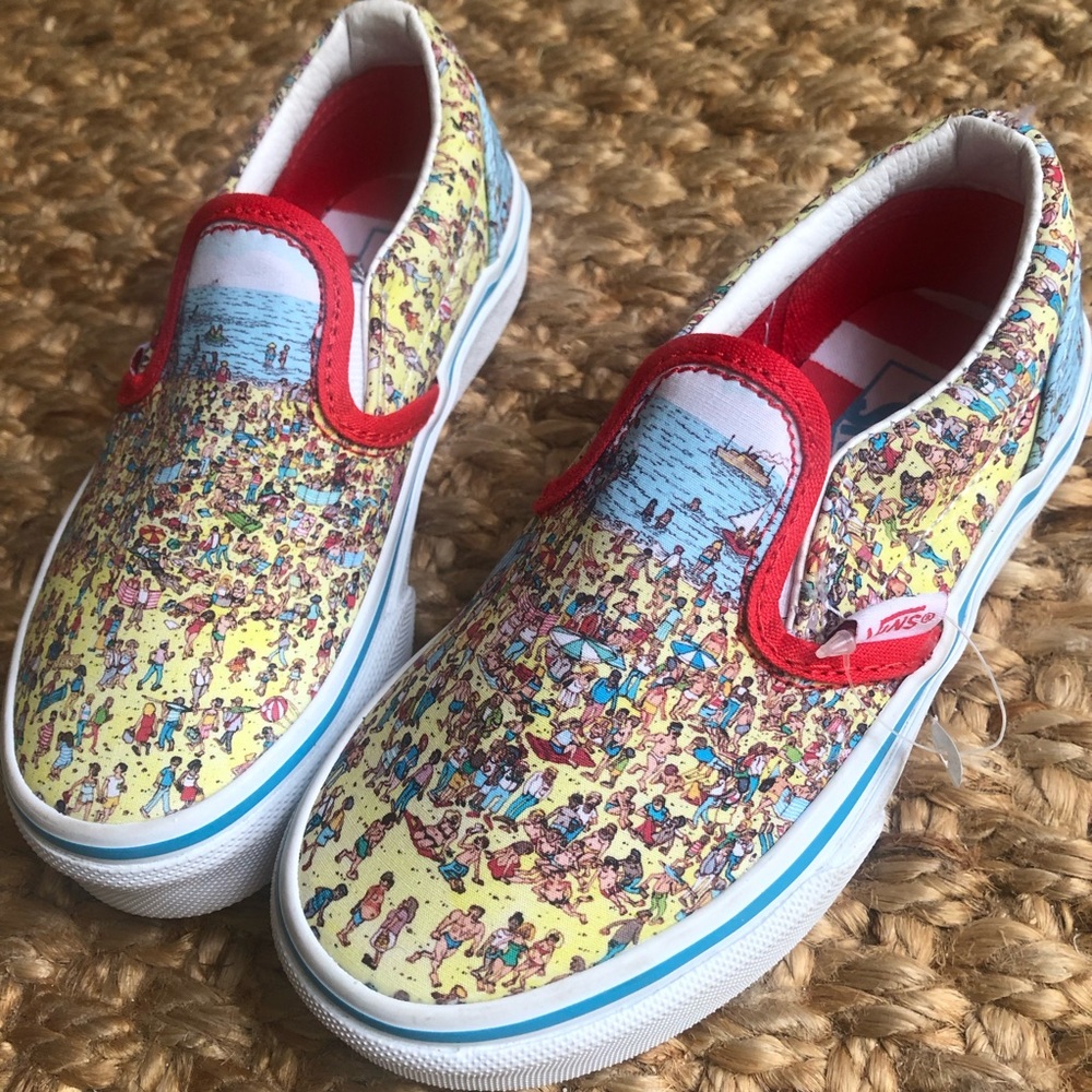 New: Vans x Where's Waldo? Classic Slip-On Sneaker. Size US 11
